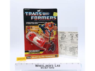 Lightspeed 100% Complete W/CARDBACK & BUBBLE 1987 G1 Transformers Vintage Figure
