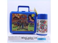 Captain Planet Plastic Blue Lunchbox W/ Thermos Mug 1990 Aladdin NEW W/ TAGS