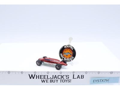 Shelby Turbine Red 1969 Mattel Redline Hot Wheels Vintage RL w/ Button