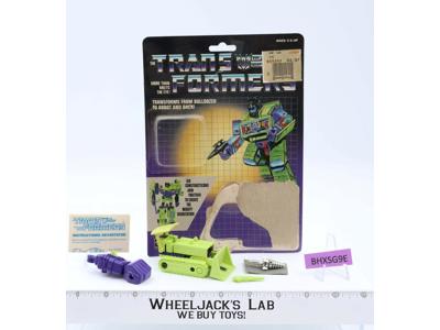Bonecrusher 100% Complete W/CARDBACK & BUBBLE Vintage G1 Transformers Figure