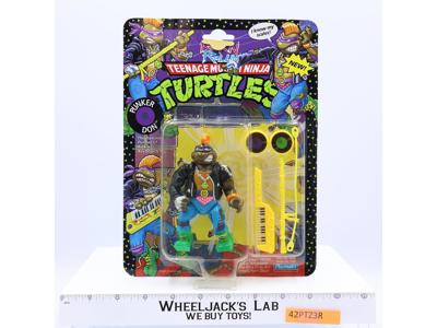 Punker Don TMNT Rock'n Rollin' 1991 Playmates Action Figure NEW MOSC SEALED