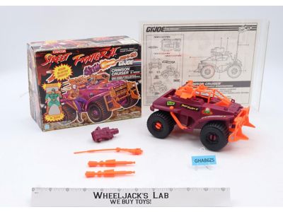 Crimson Cruiser 100% Complete GI Joe Street Fighter 1993 Hasbro Figure Vehicle