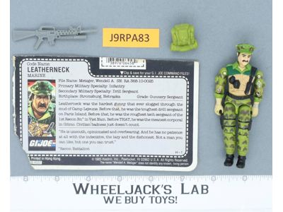 Leatherneck V1 100% Complete G.I. Joe 1986 Hasbro Vintage Action Figure