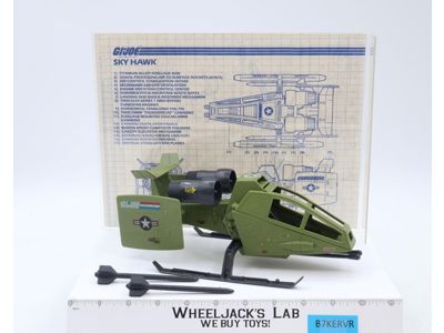 Sky Hawk 100% Complete 1984 G.I. Joe Hasbro Vintage Action Figure Vehicle