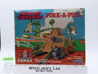 Pork-A-Pult Barnyard Commandos 1989 Playmates Action Figure Vehicle NEW SEALED