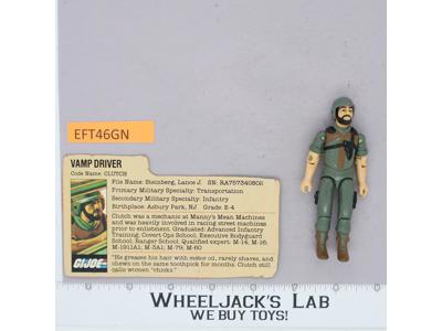Clutch V1.5 Swivel Arms 100% Complete G.I. Joe 1983 Hasbro Vintage Action Figure