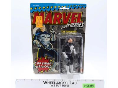 The Punisher Cap Firing Weapons Marvel Comics Super Heroes 1990 Toybiz NEW MOSC