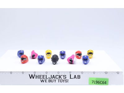 LOT of 11 Helmet Rings Mighty Morphin Power Rangers 1993 Saban Vintage