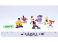 (7) Kellogg's Disney Mini Figs Goofy Donald Duck Tales Webby Red Figures 2.25"
