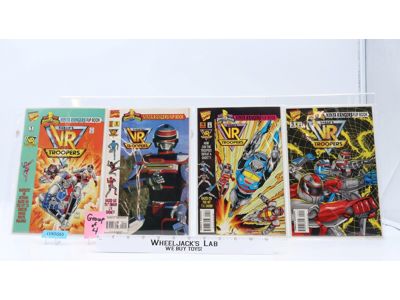 Lot of 4 Ninja Rangers Flip Book Mighty Morphin Power Rangers 1 2 4 5 1996 VF