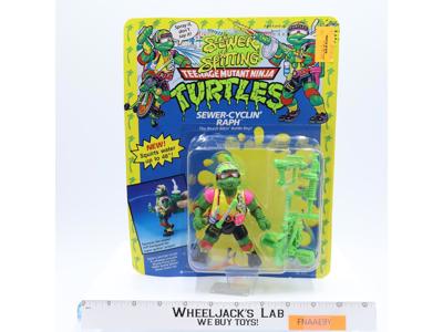 Sewer-Cyclin' Raph Teenage Mutant Ninja Turtle TMNT Playmates UNPUNCHED MOSC