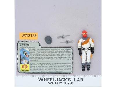 Ice Viper V1 100% Complete G.I. Joe 1987 Hasbro Vintage Action Figure