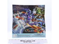 Metroplex Blurr Insert Poster Glow In The Dark 1985 G1 Transformers Vintage