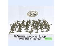 Lot of 26 Russian Infantrymen 54mm Marx Olive Green Toy Soldiers