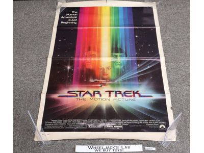 Star Trek The Motion Picture Shatner Original 1979 Vintage Movie Poster 41 x 27