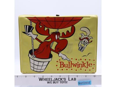 Bullwinkle YELLOW Vinyl Lunchbox American Thermos 1962 Vintage NO THERMOS