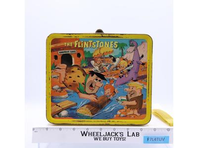 The Flintstones Metal Lunch Box 1964 Aladdin Industries Vintage