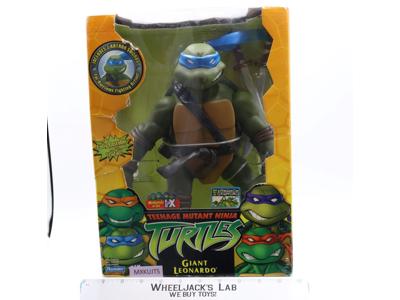 Giant Leonardo 12" Teenage Mutant Ninja Turtles TMNT 2002 Playmates NEW SEALED