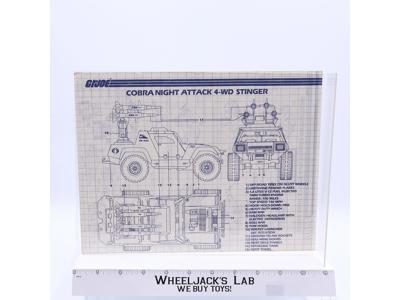 Cobra Night Attack 4-WD Stinger 1984 ORIGINAL Instructions Blueprints G.I. Joe
