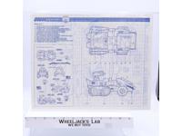Tiger Cat 1988 ORIGINAL Instructions / Blueprints G.I. Joe Hasbro Vintage