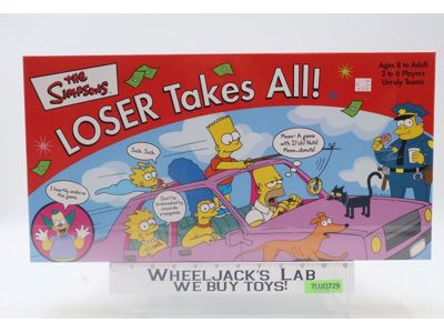 The Simpsons Loser Takes All 2001 Rose Art Board Game NEW SEALED