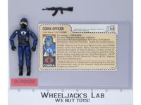 Cobra Officer V1.5 Swivel Arms RED CARD BACK 100% Complete G.I. Joe 1983 Hasbro
