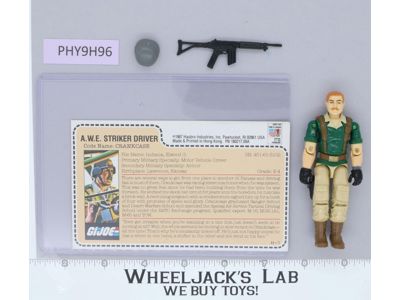 Crankcase V1 RED CARD BACK 100% Complete G.I. Joe 1985 Hasbro Vintage Figure