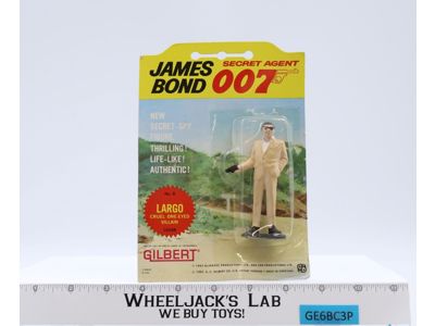 No.8 Largo Cruel One-Eyed Villain James Bond 007 1985 Gilbert NEW SEALED