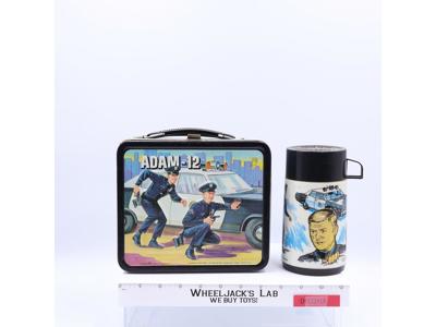 Adam-12 Police Metal Lunch Box 1972 Aladdin Tin Vintage w/ Thermos