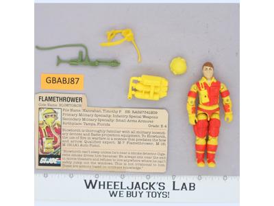 Blowtorch V1 100% Complete G.I. Joe 1984 Hasbro Vintage Action Figure