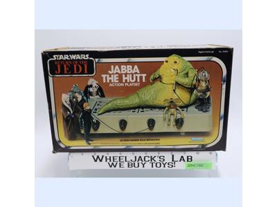 Jabba the Hutt Action Playset Complete W/ Box & Insert Star Wars 1983 Kenner