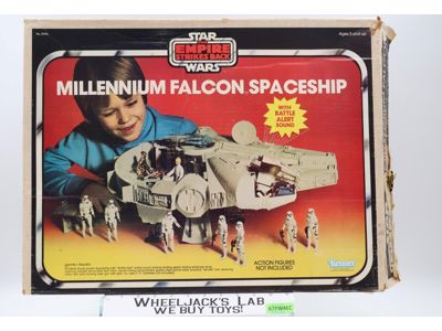 Millennium Falcon WORKS 100% Complete W/ Insert Star Wars 1979 Kenner Vehicle