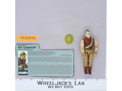 Sgt. Slaughter V3 100% Complete G.I. Joe 1988 Hasbro Vintage Action Figure
