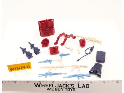 Lot Battle Gear Accessory 4 Set 9 1986 Weapons G.I. Joe Vintage