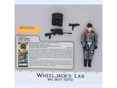 Low-Light V1 100% Complete G.I. Joe 1986 Hasbro Vintage Action Figure