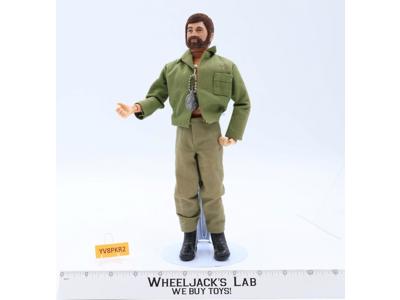 Talking Adventurer Flocked Brown Hair & Beard 12" GI Joe Hasbro 1964 1970 Figure