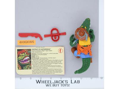 Leatherhead 100% Complete Teenage Mutant Ninja Turtles TMNT Playmates 1989