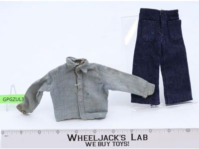 Work Shirt & Dungarees Complete GI Joe 1964 Hasbro Vintage 12" Accessories