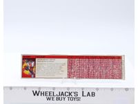 Red Alert Action Figure Tech Spec 1985 Vintage Hasbro G1 Transformers