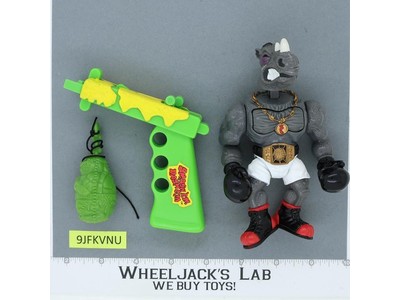 Power Punchin' Rocksteady Complete Smash 'Em Bash 'Em TMNT Turtles 1992 Playmate