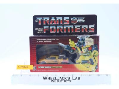 Sunstreaker w/ BOX 100% Complete Vintage G1 Transformers 1984 CIRCLE STAMP