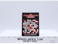 Waverider Action Figure Instruction Manual Booklet 1987 G1 Transformers