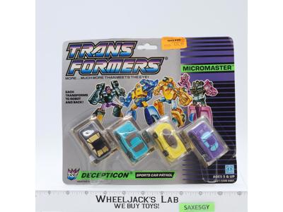 Sports Car Patrol Micromaster MOSC NEW 1988 Vintage Hasbro G1 Transformers