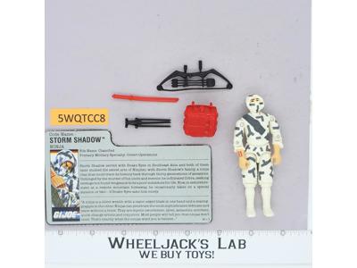Storm Shadow V2 100% Complete G.I. Joe 1988 Hasbro Vintage Action Figure