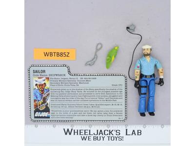 Shipwreck V1 100% Complete G.I. Joe 1985 Hasbro Vintage Action Figure