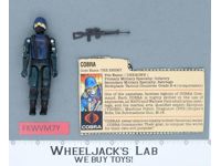 Cobra V1 Straight Arm 100% Complete G.I. Joe 1982 Hasbro Vintage Action Figure
