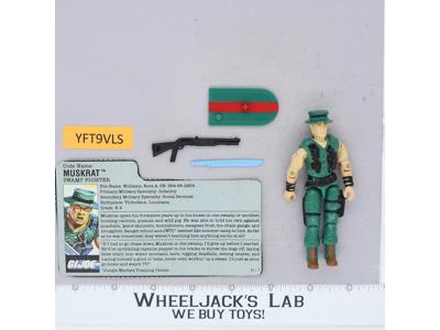 Muskrat V1 100% Complete G.I. Joe 1987 Hasbro Vintage Action Figure