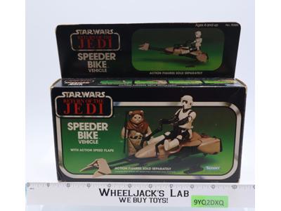 Speeder Bike 100% Complete W/Box Star Wars ROTJ 1983 Kenner Vehicle MINT