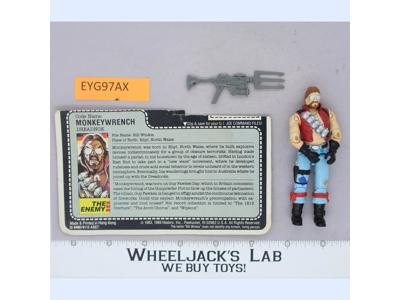Monkeywrench V1 100% Complete G.I. Joe 1986 Hasbro Vintage Action Figure