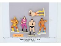 Lot of 5 1990 WWF Applause Mini Wrestling Figures HULK, MACHO, WARRIOR, ANDRE+